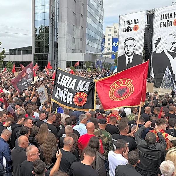 Kosovo protesters rally in support of ex-president ahead of war crimes trial verdict