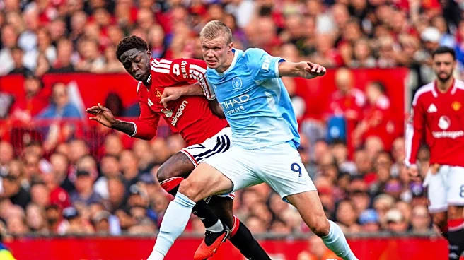 Haaland's disputed goal wins Manchester derby for 10-man City against United