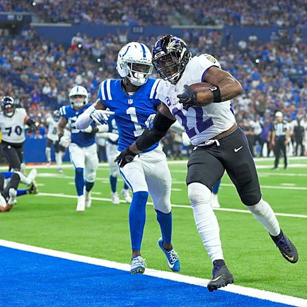 Derrick Henry's rushes for 3 TDs and Lamar Jackson lights up the Colts in the Ravens' 41-23 win