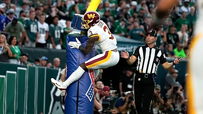 Stefon Diggs hugs the goalpost and gets flagged for costly penalty in Commanders' loss to Eagles