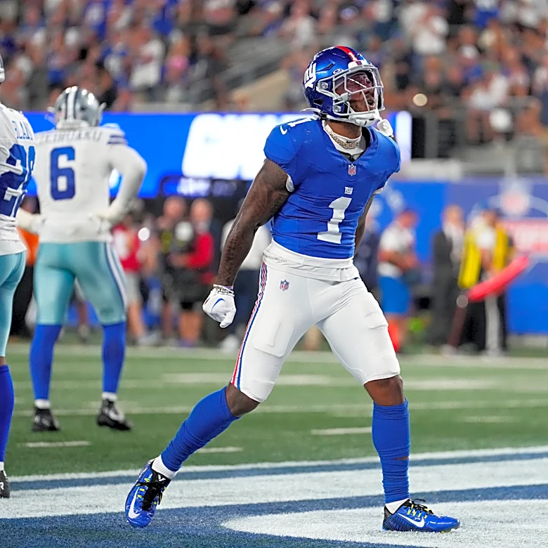Malik Nabers shines for the Giants in his first game back, 350 days since torn ACL