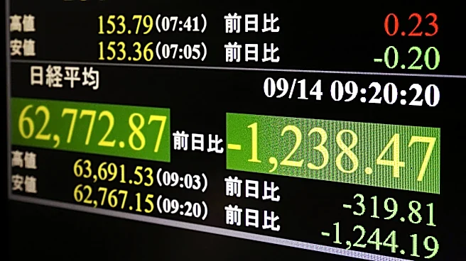 Asian shares are mixed and OpenAI investor SoftBank shares plunge after calls to slow AI industry