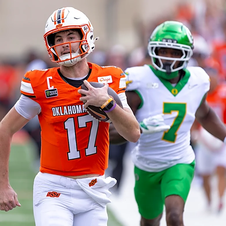 AP Player of the Week: Oklahoma State QB Drew Mestemaker beat Oregon with his arm and legs
