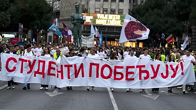 Serbia's protesting youth formally join race challenging Vucic before next month's election