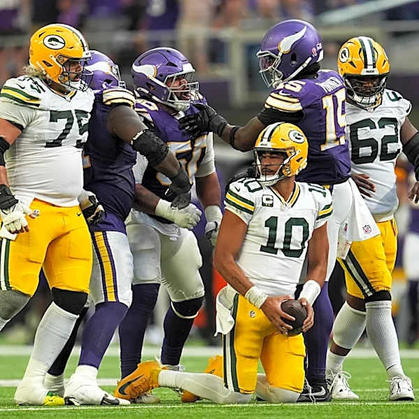 Packers seeking answers on offensive line after failing to protect Love in season-opening collapse