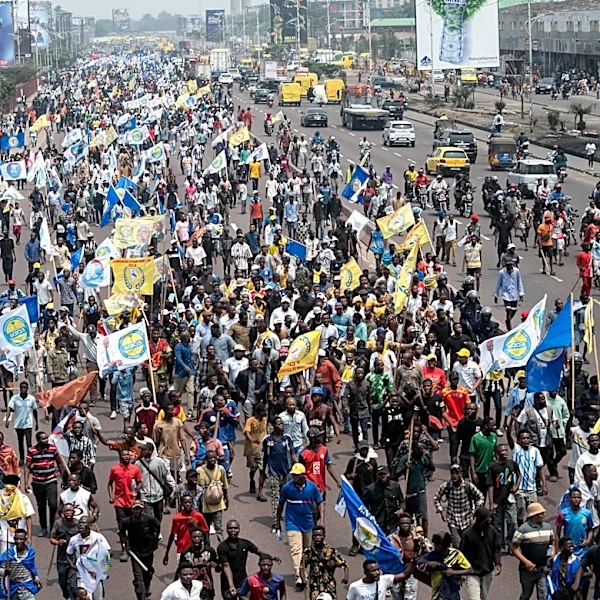 Police fire tear gas to break up Congo protests against constitutional changes