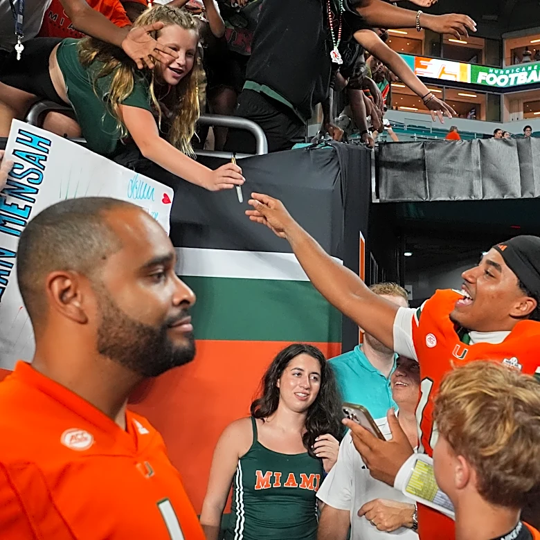 No. 5 Miami is showing off its depth on offense after 2 blowout wins to open the season