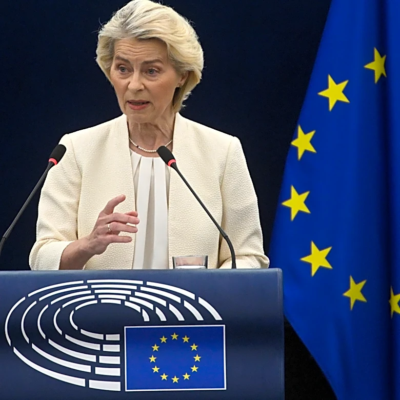 EU chief sets out her vision for Europe's future in a key speech watched by Canada's Mark Carney
