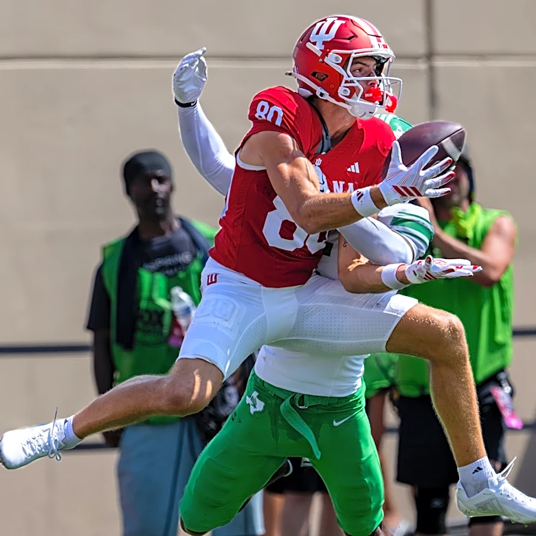 Charlie Becker quickly emerging as the model of efficiency in No. 4 Indiana's receiving corps