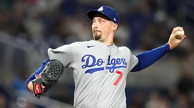 Dodgers left-hander Blake Snell leaves start after an inning because of groin tightness