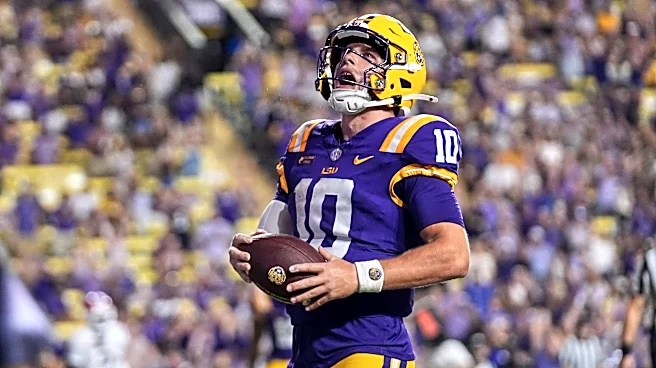 LSU QB Sam Leavitt upgraded to 'questionable' on the SEC injury report for the Mississippi game