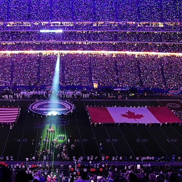 Fireworks, 2 anthems and a full house: Bills beat Lions in 1st regular-season game at new stadium