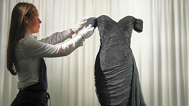 Back in black: Princess Diana's 'revenge dress' goes on show ahead of Sotheby's auction