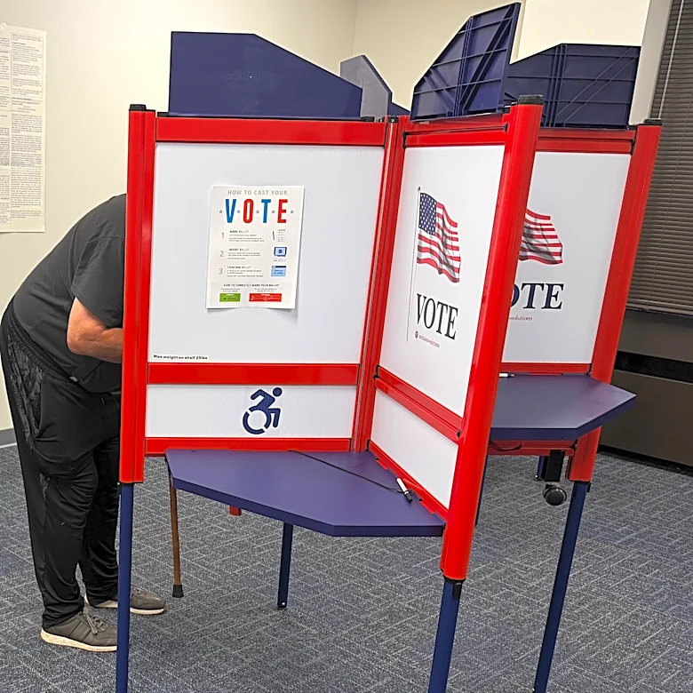The Latest: Early midterm voting gets underway with control of Congress at stake