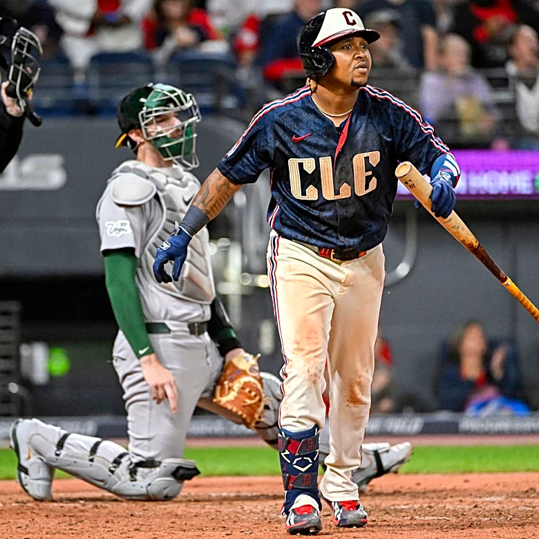 José Ramírez homers, reaches 1,000 RBIs as Guardians down A's 5-3 to stay atop AL Central