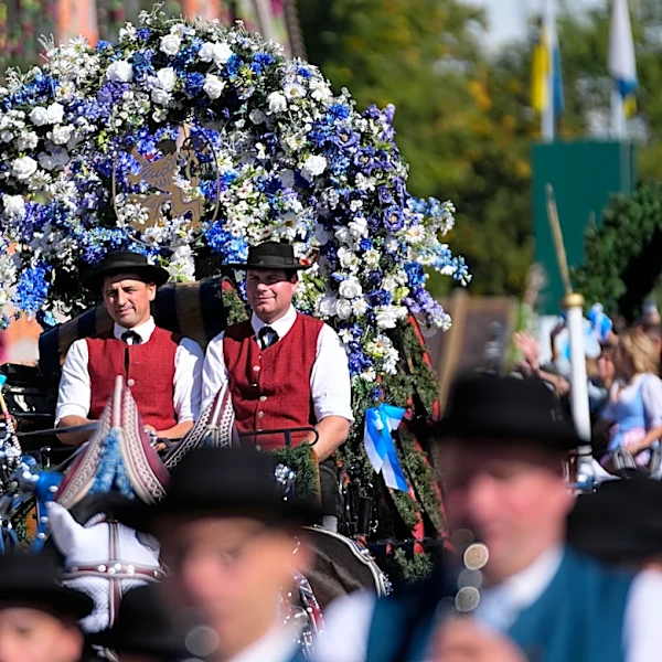 Munich’s Oktoberfest roars to life as the mayor taps the first keg