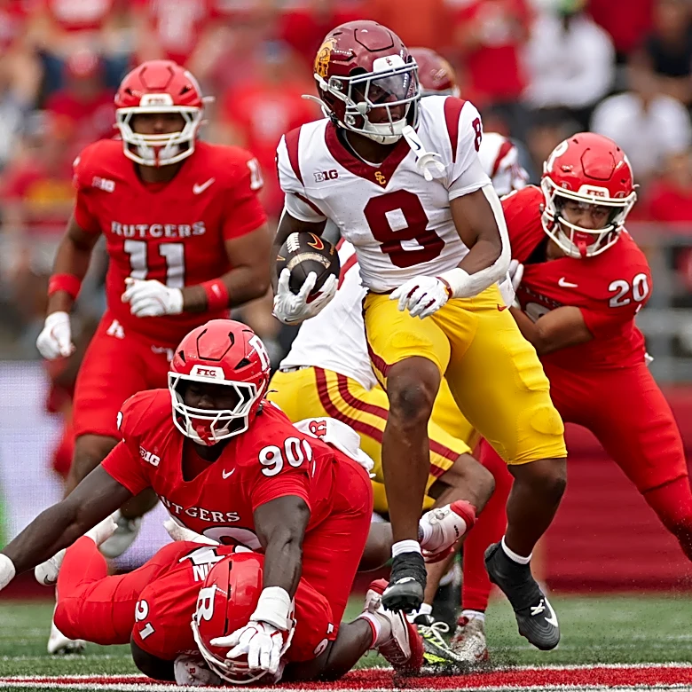 Maiava throws for 277 yards and 2 TDs in No. 12 USC's 42-35 win at Rutgers