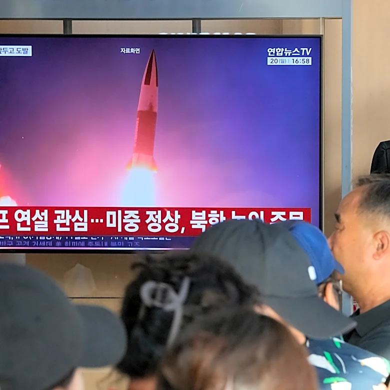 North Korea fires a short-range ballistic missile toward the sea in its latest weapons display
