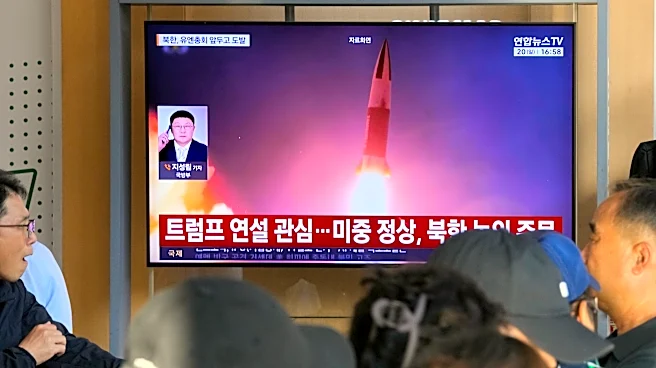 North Korea fires a short-range ballistic missile toward the sea in its latest weapons display