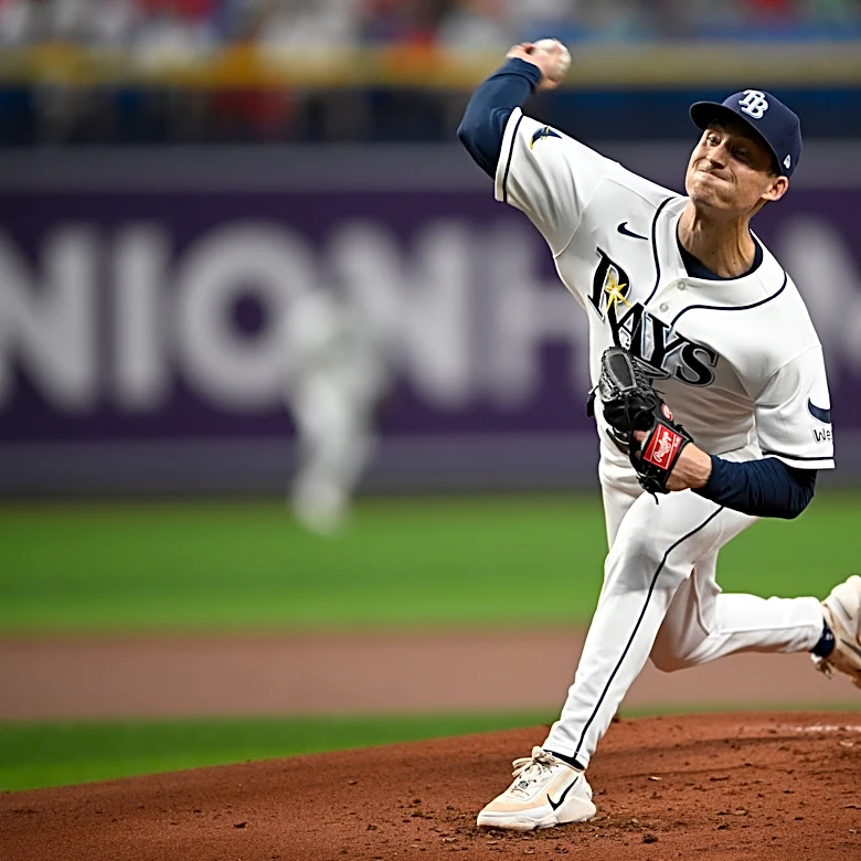 Griffin Jax tosses 5 shutout innings as Rays near AL East title with a 5-1 victory over the Red Sox