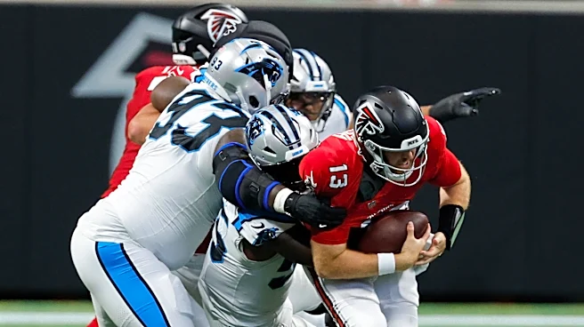 Falcons QB situation worsens as Cooper Rush struggles and gets benched in blowout loss to Panthers
