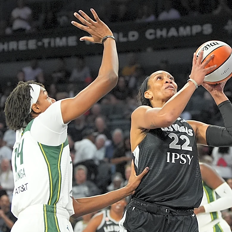 Wilson scores 30 points as the Aces beat the Storm 98-77
