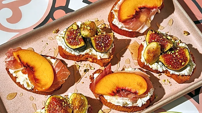 There's no strict recipe for Stef Ferrari's seasonal fruit crostini with ricotta
