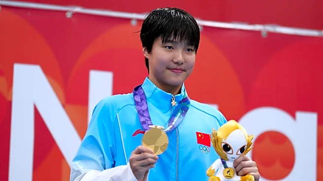 Chinese 13-year-old Yu Zidi wins second gold medal in the pool at Asian Games
