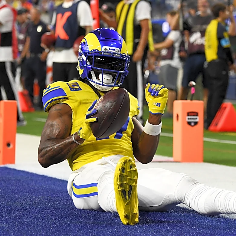 Rams' depth shines as Adams, Young step up for injured Nacua, Garrett in blowout of Giants
