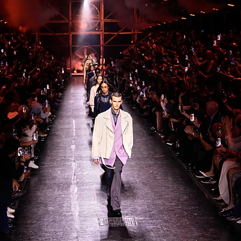 Glenn Martens exits Diesel with moans, headbanging and barely-there looks