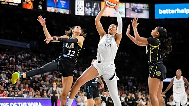 A'ja Wilson powers the Aces past the Sparks, clinching at least a No. 3 seed