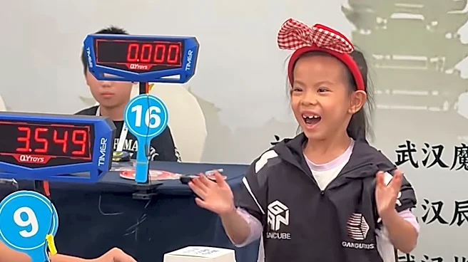 6-year-old Chinese girl sets women’s Rubik’s Cube speed record