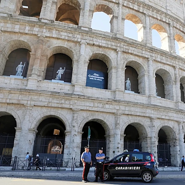Rome's Colosseum closes for the day after a worker plunges to his death