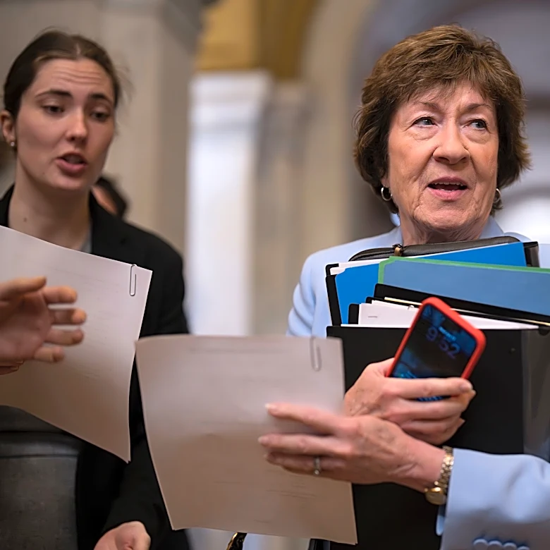 Maine Dems hammer Collins over report of pay-to-play probe. The GOP senator calls it 'totally false'