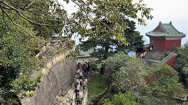 Some climb for faith, others for the views. This Chinese sacred mountain draws them all