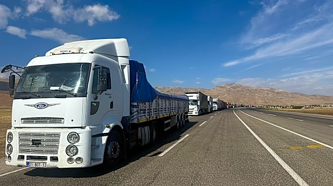 Hundreds of trucks jam Turkey-Iran border crossing as US blockade pushes trade overland