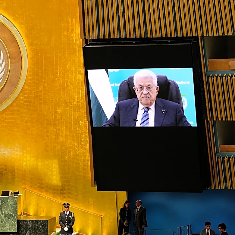 Palestinian president, again denied a visa to speak at UN, addresses leaders on prerecorded video