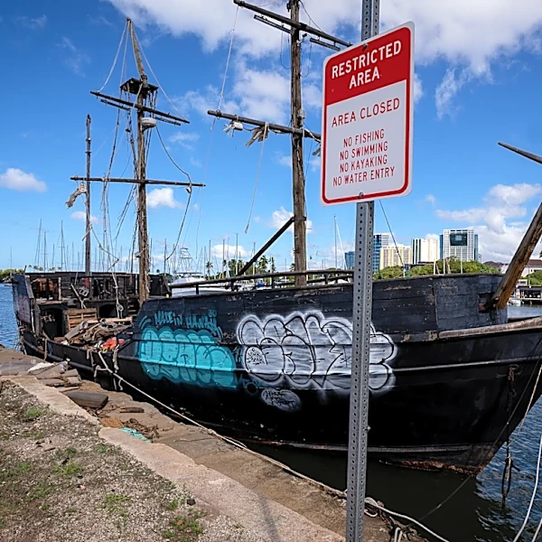 Ala Wai ‘Pirate Ship’ Is Pau But Public Is Stuck With The Bill