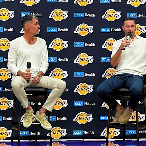 LeBron James is gone, but Lakers GM Pelinka and coach Redick are excited about the future
