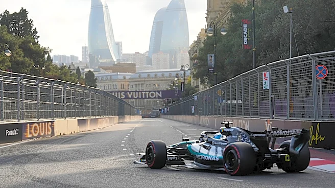 Russell takes Azerbaijan GP pole after F1 leader Antonelli hits the wall