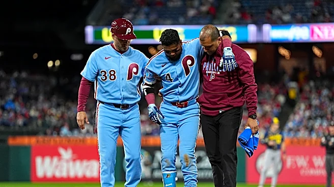 Phillies sit second baseman Luis Arraez after scary ankle sprain as NL playoff race tightens