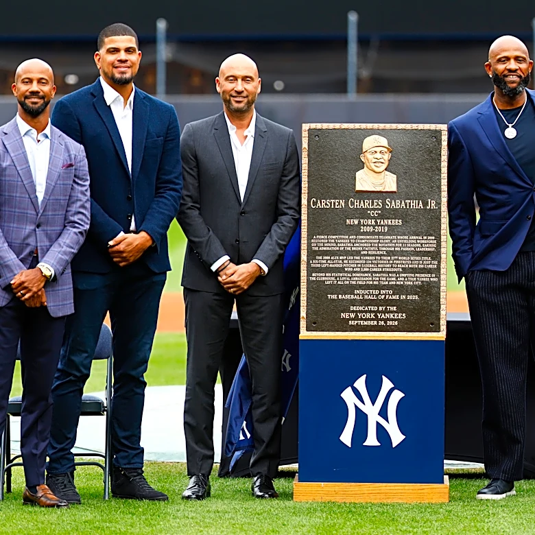 Yankees retire Hall of Famer CC Sabathia's No. 52 and honor him with plaque in Monument Park