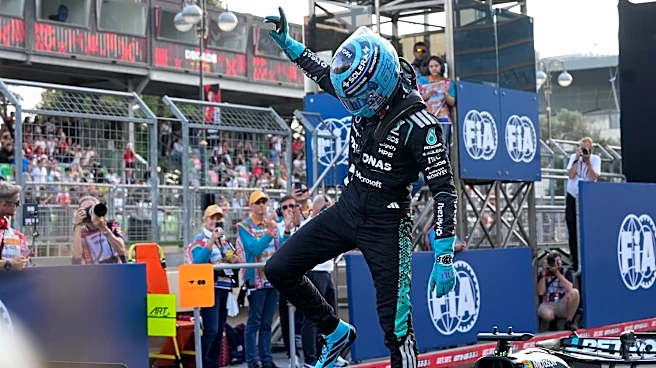 George Russell starts on pole in Azerbaijan with a chance to cut Antonelli's F1 lead