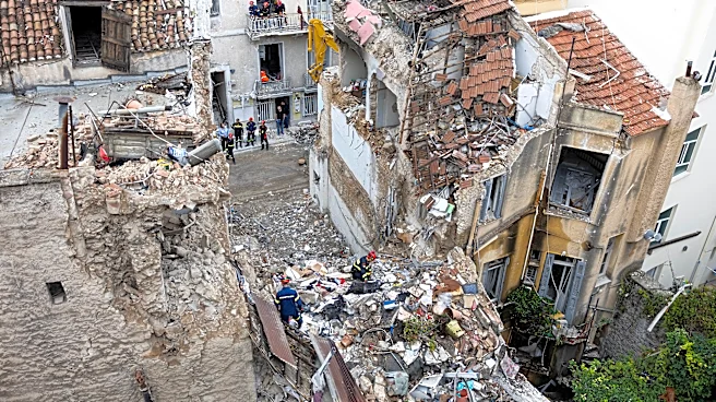 Rescuers pull 4 unconscious from collapsed building near the Acropolis in Greece