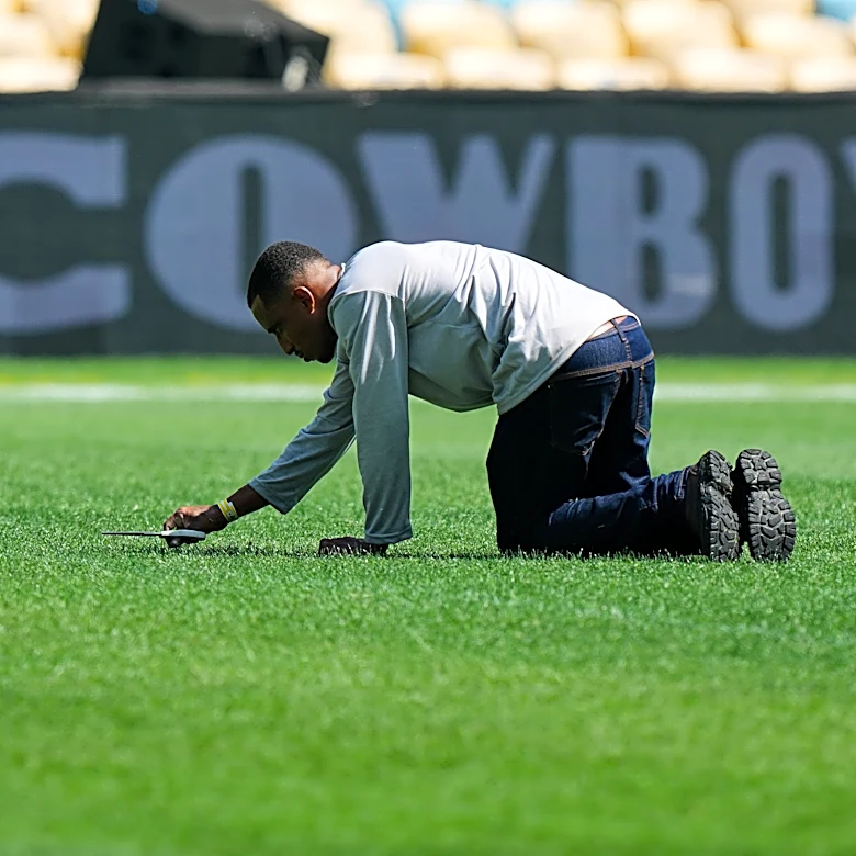 Maracana Stadium turf still being trimmed ahead of Cowboys-Ravens as Rio gears up for 1st NFL game