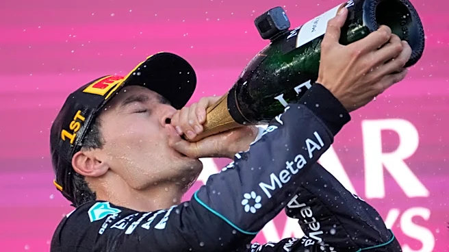 George Russell holds off Verstappen in close finish in Azerbaijan to trim Antonelli's F1 lead
