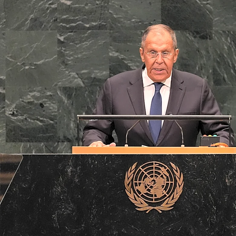 German, Russian foreign ministers have rare meeting at UN