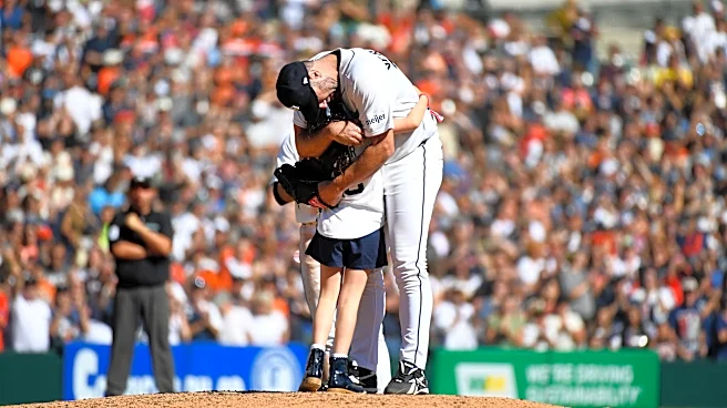 Verlander leaves final start of 21-year career as 7-year-old daughter sprints to the mound for hug