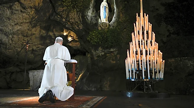 Pope brings message to protect life to French shrine at Lourdes known for miraculous cures
