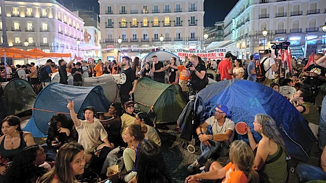87-year-old’s eviction sparks encampment in Madrid plaza to protest housing crisis